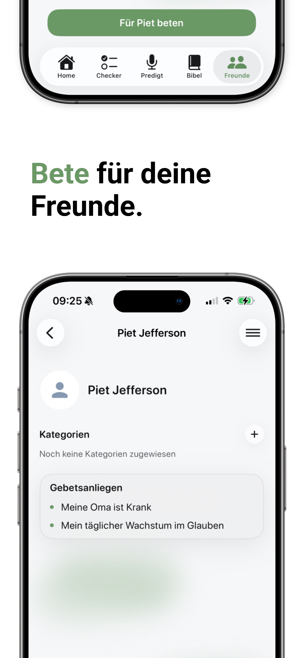 Gebetsanliegen teilen